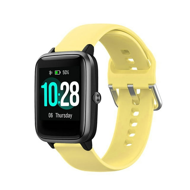 Pulsera de silicona deportiva de color sólido a prueba de sudor con ajuste cómodo y amplia compatibilidad compatible con Smartwatch