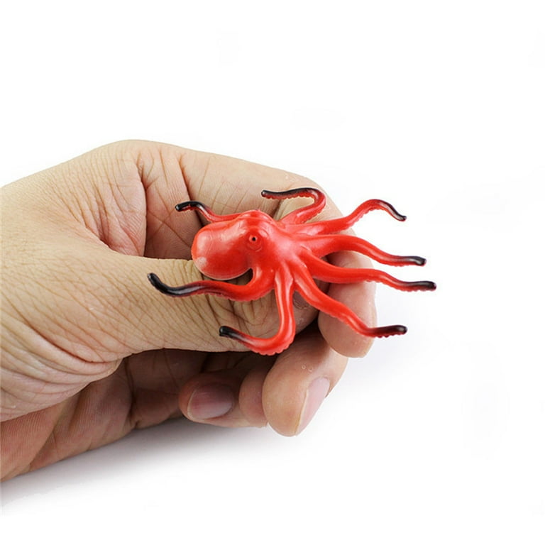 Fridja 4 Piece Octopus Figure Sea Animal Life Cycle Plastic Brood To Period  Educational Toy