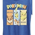 thumbnail image 3 of Pokémon - Pikachu and Eevee Pastel  - Women's Short Sleeve Graphic T-Shirt, 3 of 5