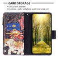 thumbnail image 4 of Dteck for Apple iPhone 15 Pro Handbag Pocket Case, Magnetic Patterned Leather Zipper Card Holder Wallet Flip Phone Case Kickstand Shockproof with Hand Strap Cover, Elephant, 4 of 6