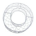thumbnail image 1 of DOLITY Alphabet Iron Wire Wreath Frame Pot Metal Planter Plant Holder O O, 1 of 9