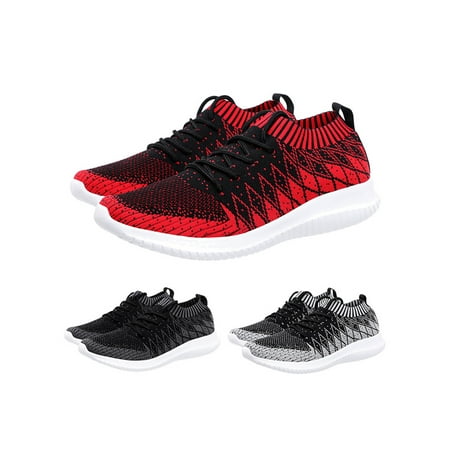 

SIMANLAN Sneakers for Men Shoes Extra Wide Breathable Trainers Athletic Running Walking Shoes Size 6.5-14 Red 7