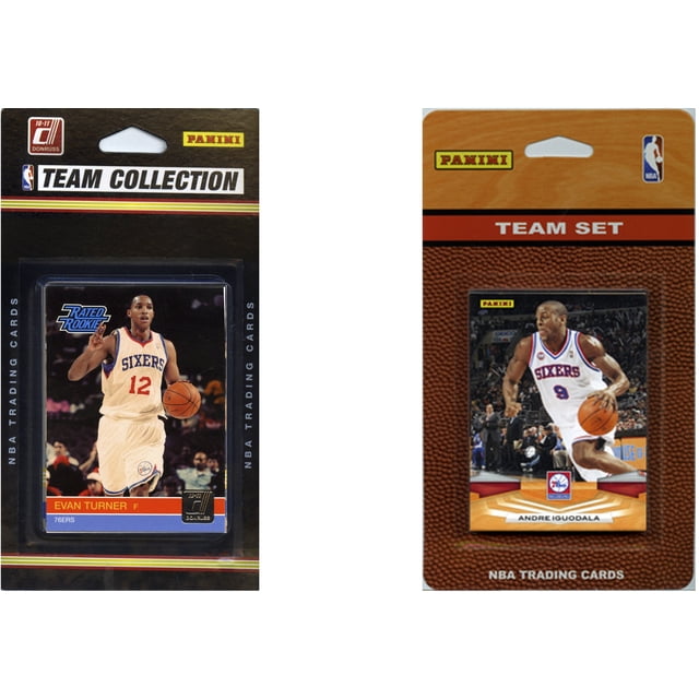 NBA Philadelphia 76ers 2 Ensembles d'Équipe de Cartes à Échanger sous Licence Différents