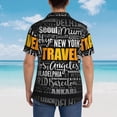 thumbnail image 6 of Daiia Travel Hawaiian Shirt for Men Gentle Cotton Regular Short Sleeve Casual-XX-Large, 6 of 9
