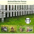 thumbnail image 3 of NestE-12 Panels Garden Fence,13.8 ft(L)x 17 in(H) Arched No Dig Fence,Decorative Animal Barrier Fencing with Ground Stake, Rustproof Metal Garden Edging Border for Dog,Rabbit,Outdoor Yard Patio Decor, 3 of 14