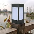 thumbnail image 2 of Solar Fence Post LED Cap Light Waterproof Street Garden Lamp (Warm White), 2 of 6