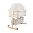 thumbnail image 6 of Magic Co. 4-in-1 Baby Bedside Sleeper Bassinet | 5-Level Height Adjustable Crib with Full Mesh Sides, Mattress & Soft Sheet for Newborns – Secure & Breathable Co-Sleeping Bed, 6 of 12