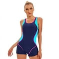 thumbnail image 1 of Traje de baño deportivo de una pieza para mujer, de color conservador, a juego, estilo europeo y americano, sexy, sin espalda, 1 of 6