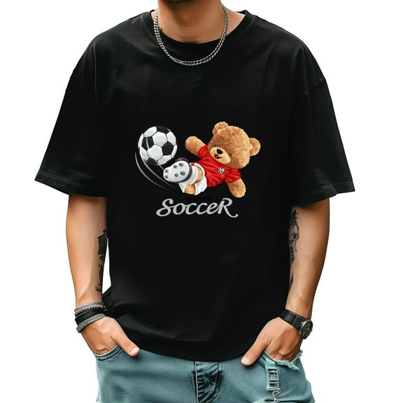 Graphic Tees for Men Summer New Print Casual Tee Fashion Trend Sports Shirt Select