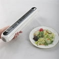 thumbnail image 3 of MesaSe Cling Film Cutter Aluminum Foil and Cling Film Dispenser with Slide Cutter Reusable Kitchen Storage Aluminum Foil Organizer  Refillable  very well, 3 of 6