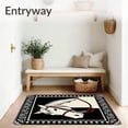 thumbnail image 3 of ODIKA 6'x9' Machine Washable Non-Slip Area Rug, Arabian Mare Yarn Cushion Kit Decorative Needlework Canvas High Traffic Rug with Pad, Black, 642353, 3 of 8