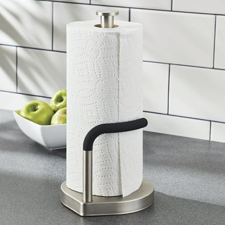 Better Homes & Gardens Nickel Spring Paper Towel Holder - Walmart.com ...