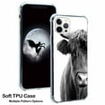 thumbnail image 3 of Steppe Cow Case for iPhone 11 Pro Max,Aesthetic Art Design Pattern Soft TPU Bumper Case Cover, 3 of 5