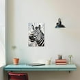 thumbnail image 3 of ZHONGYUTONG Zebra Canvas Wall Art Black and White Zebra Picture Prints African Animal Paintings Wall Decor for Kids Room Nursery Framed (12.00" x 18.00"), 3 of 5