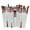 White, variant on Yoofe 20 Pcs Pro Makeup Set Powder Foundation Eyeshadow Eyeliner Lip Cosmetic Brushes (Purple+Gold)