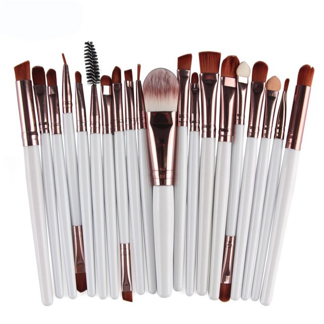 (2 Pack) Ensemble de Pinceaux de Maquillage 20 Pcs pour des Possibilités Infinies 20 Pcs