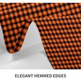 thumbnail image 4 of Rectangle Tablecloth 60x84 Inch, Orange Black Plaid Rectangle Table Cloth Spillproof Soil Resistant Table Top Cover Kitchen Dining Tablecloth for Dining, Party, Buffet, Wedding, 4 of 8