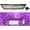 Purple Glitter, variant on Desk Pad, Gaming Mouse Pad Extended Mouse Mat with Stitched Edge, AUOX Large Mousepad XL 31.5" x 11.8" Non-Slip Rubber Base Keyboard Pad for Laptop Office Computer Home & Coasters, Purple Glitter