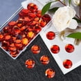 thumbnail image 4 of 1Box 50Pcs 30mm Flat Back Round Acrylic Rhinestone Red Self-Adhesive Plastic Circle Gems Stick On Jewels for Jewelry Making Costume Cosplay Embelishments Invitation Crafts Bling Home Decor, 4 of 9