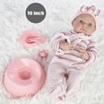 thumbnail image 5 of Real Baby Dolls 16 Inch Realistic Soft Baby Dolls Silicone Full Body with Bowl Pacifier Accessories Gift Set for Toddler Baby 18 Month +, 5 of 5