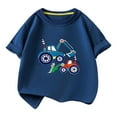 thumbnail image 2 of ZOYOEN Toddler Boys Graphic T Shirts- Cute Cotton Casual Short Sleeve Kids Summer Tops Navy Size 2 T, 2 of 3