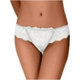 thumbnail image 6 of Bigersell Plus Size Panties for Women Clearance Womens Lace Underwear Period Panty Style P-517 Spandex Thong Panties G String Thongs Ladies Briefs High Waist Women's Panties White L, 6 of 6