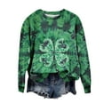 thumbnail image 6 of Women's St. Patrick's Day Print Sweatshirts Fashion Graphic Crewneck Long Sleeve Casual Pullover Tops (S, Green), 6 of 7
