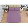thumbnail image 4 of The Season Essentials Wrinkle Free Sheet Sets with Deep Pockets &amp; Stain Resistant, 1800 Thread Count Bamboo Based, Lavender, Full, 4 of 5