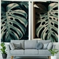 thumbnail image 4 of GOSMITH Tropical Leaves Green Palm Leaf Wall Hanging Tapestry Painting, 4 of 6