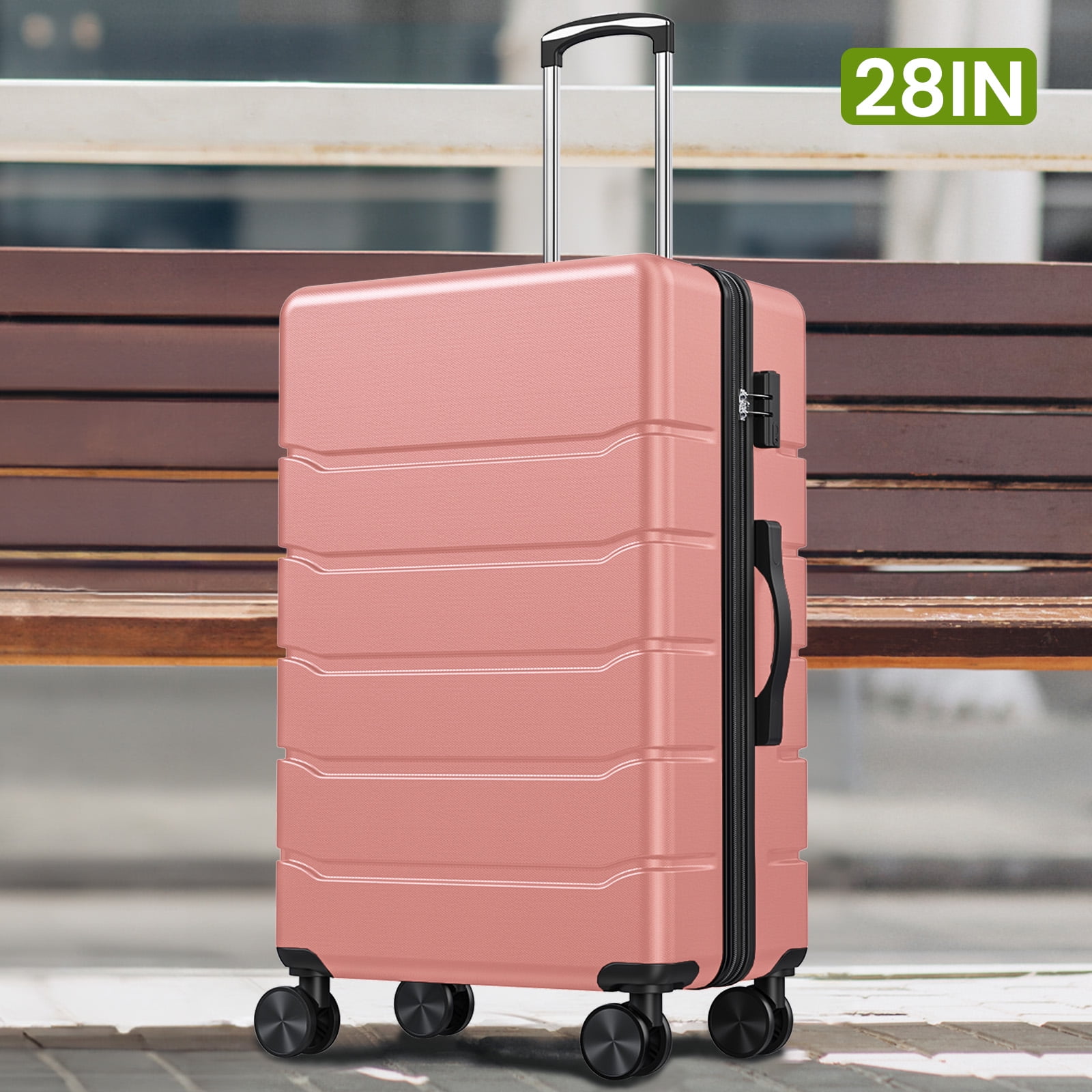 JOINSUN 3 Pcs Durable and Stylish Luggage,Hard Shell Expandable Double Spinner Rolling Wheels Suitcase