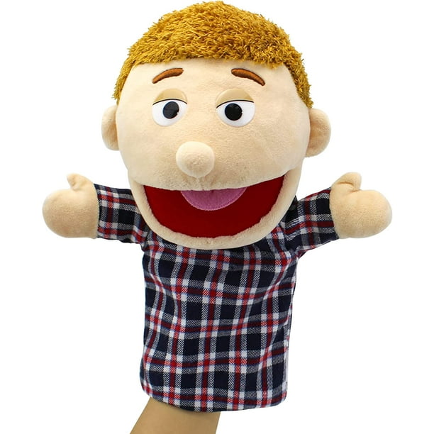 28 33cm Family Hand Puppets Puppets for Kids Role Play Family Members 11.8 INCH Multi Ethnic Puppets dad