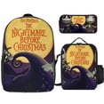 thumbnail image 1 of The Nightmare Before Christmas Backpack and Lunch Box Combo with Pencil Pouch Lightweight Polyester for Everyday School Office, 1 of 5