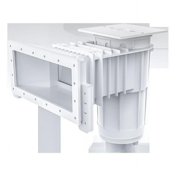 19 in. Vinyl Wide Mouth Liner Skimmer with Extended Throat, White