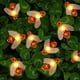 thumbnail image 1 of Guirnalda de luces LED solares con forma de abeja, 30 luces LED blancas cálidas para exteriores, resistentes al agua, 1 of 3