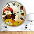 thumbnail image 2 of DesignArt Young Man With Red Bird Large Wall Clock, 2 of 2