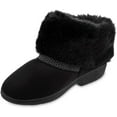 thumbnail image 3 of isotoner Women's Recycled Microsuede Mallory Boot Slipper, with Memory Foam, Black, 8.5-9 - 8229, 3 of 5