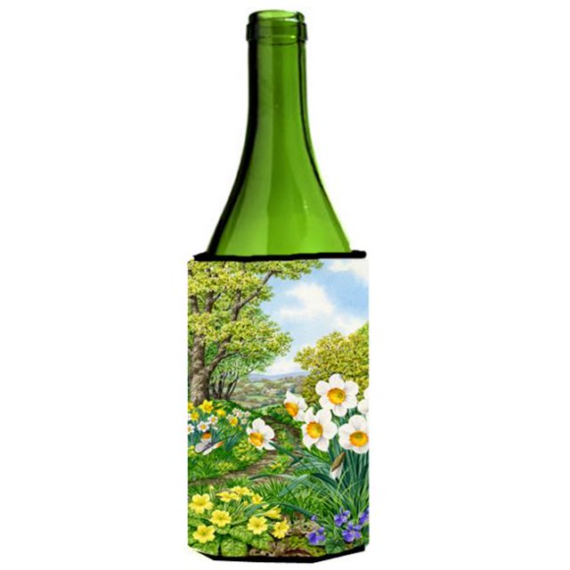 Spring Flowers par Sarah Adams Bouteille de Vin Canette Glacière Hugger