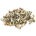 thumbnail image 3 of Color Zinc Plated Nutsert Flat Head Threaded Nutsert Kit Fastener Rivet Nut Hardware Accessories 100Pcs Rivet Nut Color Zinc Plated Flat Head Threaded Nutsert Kit Hardware, 3 of 8