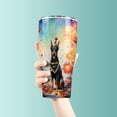 thumbnail image 3 of Hello 2025 Doberman Pinscher Celebrates Happy New Year Firework Balloon 30oz Stainless Steel Tumbler Insulated Cup with Lid Doberman Dog Lover Gifts - 02024, 3 of 5