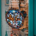 thumbnail image 4 of RYRDWP Halloween Pumpkin Stained Glass Window Hanging Decoration, 4 of 5