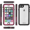 thumbnail image 4 of CellEver Waterproof Case for iPhone SE 2020 / iPhone 8 / iPhone 7, Clear Waterproof IP68 Certified Full Body Sealed Protective Transparent Cover KZ (Pink), 4 of 7