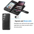 thumbnail image 5 of Takfox Galaxy S23,S23 Plus,S23 Ultra Wallet Phone Case,Takfox PU Leather Magnetic Detachable Card Holders Shockproof Kickstand Protective [Flip Folio Cover] for Samsung Galaxy S23 5G -Black, 5 of 6