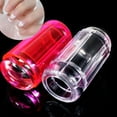 thumbnail image 3 of Women Nail Art Seal Stamper, Detachable Smudge-Proof Plastic Silicone Non-Deformed Transparent Solid Color Nail Stamping Printing Seals with Scraper for Manicure Moon Shape DIY, 3 of 8