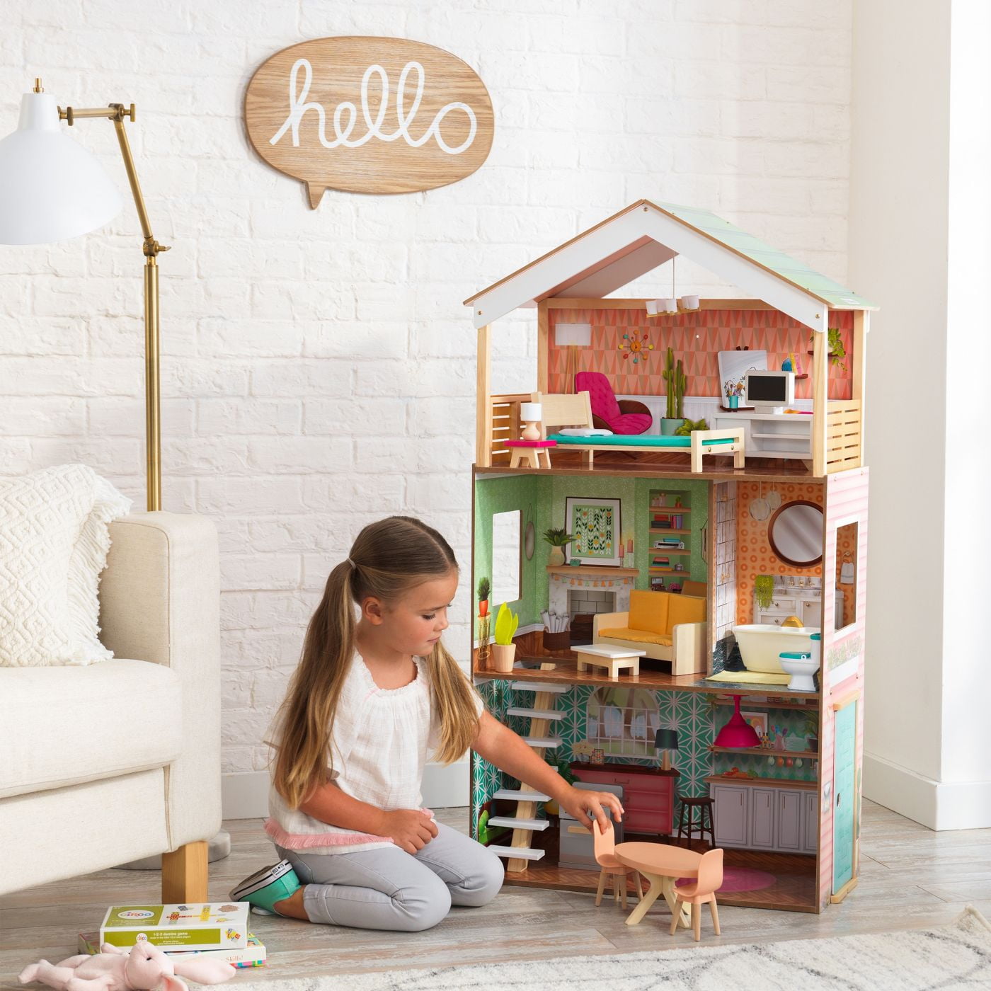 KidKraft - Maison de poupées en bois Dottie - 65965 - Maisons de poupées -  Rue du Commerce