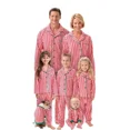 thumbnail image 1 of Family Christmas Pajamas Set Striped Print Adults Kids Matching Clothes Button Shirt+Trousers Boys Girls Clothing Sets Xmas Look, 1 of 5