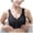 Black, variant on NIEWTR Bras for Older Women Front Closure Push up Bra No Underwire Senior Bra Snaps Adjustable Strap Breathable Bra(Green,M)