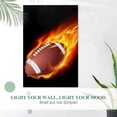 thumbnail image 4 of Poster Prints Wall Paper Art Decor Vintage Sports American Football Soccer Fire Flames 24x36 inch Photo Picture Poster for Home Bedroom Living Room Kitchen, 4 of 7