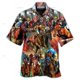 thumbnail image 3 of Camisa con estampado de vaquero occidental para hombre, blusa de manga corta con estampado de caballo en 3D, ropa masculina de gran tamaño estilo vintage, blusa informal y cómoda con cuello, 3 of 5