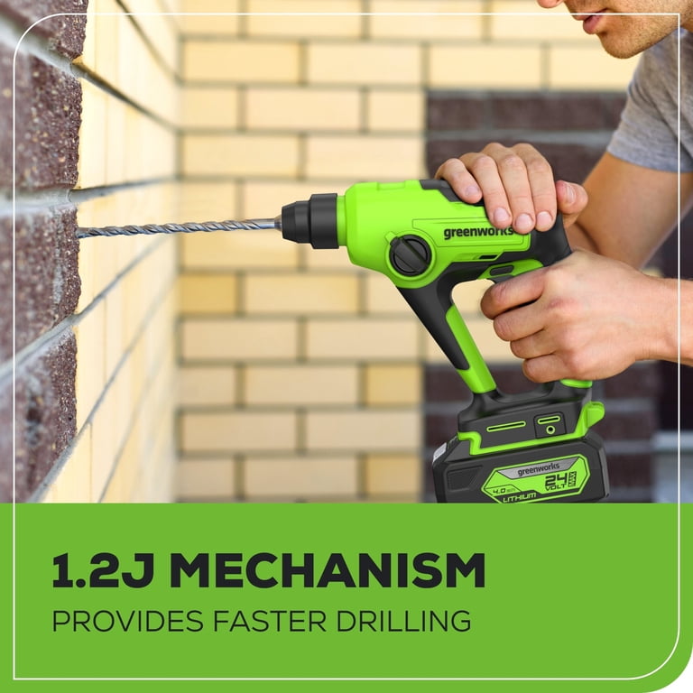 Greenworks 24V SDS Brushless Rotary Hammer Drill, Tool Only photo 6
