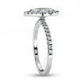 thumbnail image 3 of IGI Certified Lab Grown Diamond Ring | Center 10x5MM Marquise Cut Solitaire Halo Engagement Promise Rings For Women In 18k Solid White Gold | F-G, VS-SI Quality (1.16 Ctw) Ring Size-6, 3 of 7